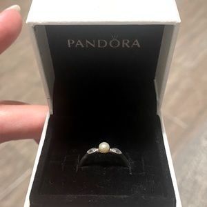 Pearl Sterling Silver Ring - Pandora